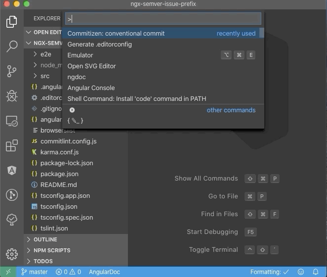 commitizen vscode plugin