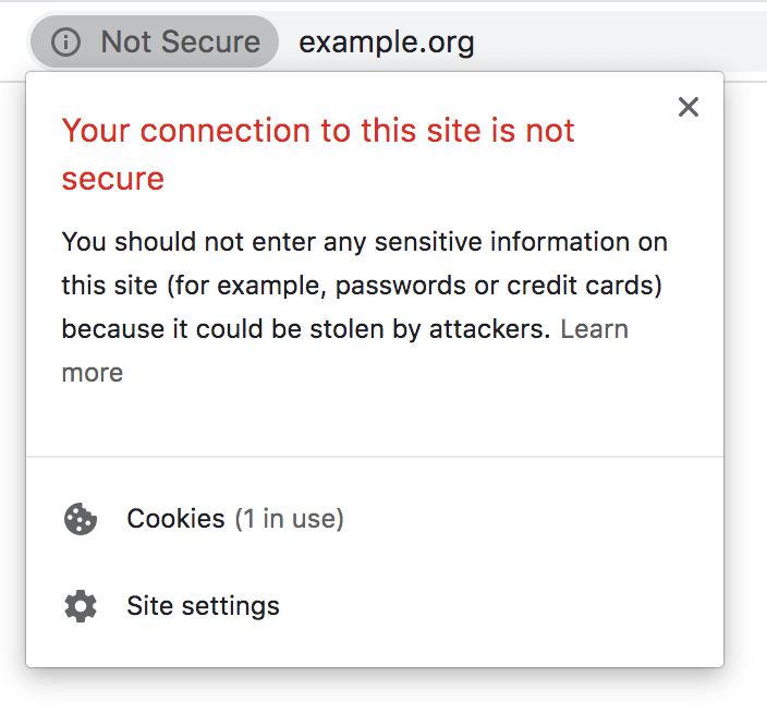 Screenshot Not Secure