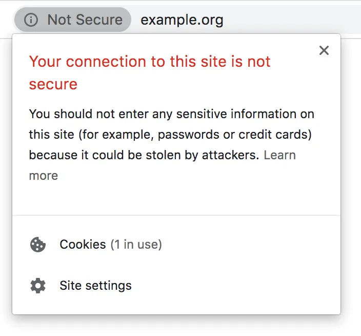 Screenshot Not Secure